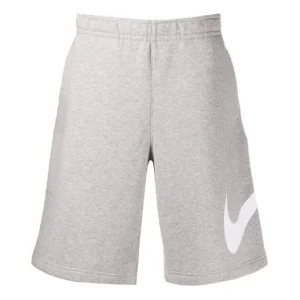 Nike Logo Drawstring Athleisure Casual Sports Shorts Gray BV2721-063