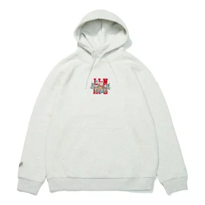 Li-Ning Rijindoujin Cartoon Graphic Hoodie 'Light Grey' AWDT013-7