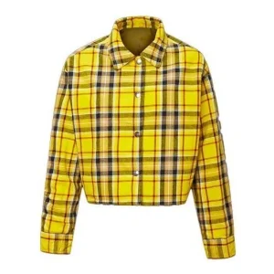 (WMNS) Converse Reversible Plaid Shirt Jacket Asia Sizing 'Yellow' 10019436-A03