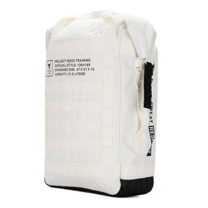 Under Armour Project Rock Box Duffle Backpack 'White' 1364189-130