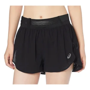 (WMNS) ASICS Metarun Split Shorts 'Black' 2012C858-001