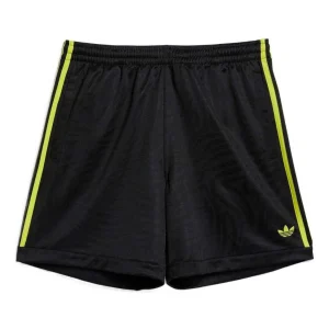 Men's adidas originals Logo Printing Pattern Elastic Waistband Straight Shorts Black GL9930