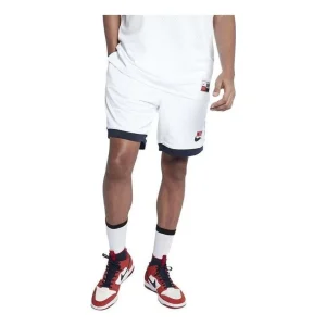 Nike SB Logo Basketball Shorts 'White Black' 887094-101