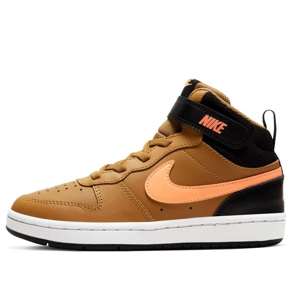 (PS) Nike Court Borough Mid 2 'Yellow Black White' CD7783-700