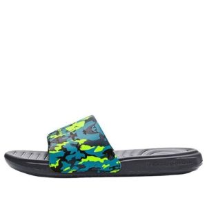(PS) Under Armour Ansa Graphic Slides 'Black Green' 3024438-300
