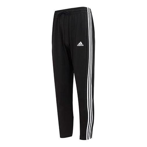 adidas Logo Essentials  Tapered Open Hem 3-Stripes Pants IC0044