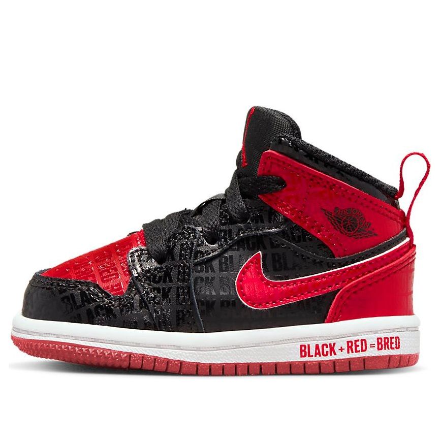 (TD) Air Jordan 1 Mid SS 'Black + Red = Bred' DM9649-001
