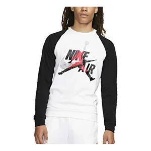 Air Jordan Jumpman Classics Fleece Crew 'White Black' CK2848-100