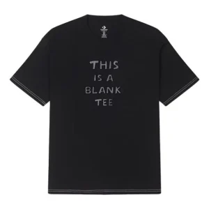 Converse Logo T-shirt Asia Sizing 'Black' 10025873-A02