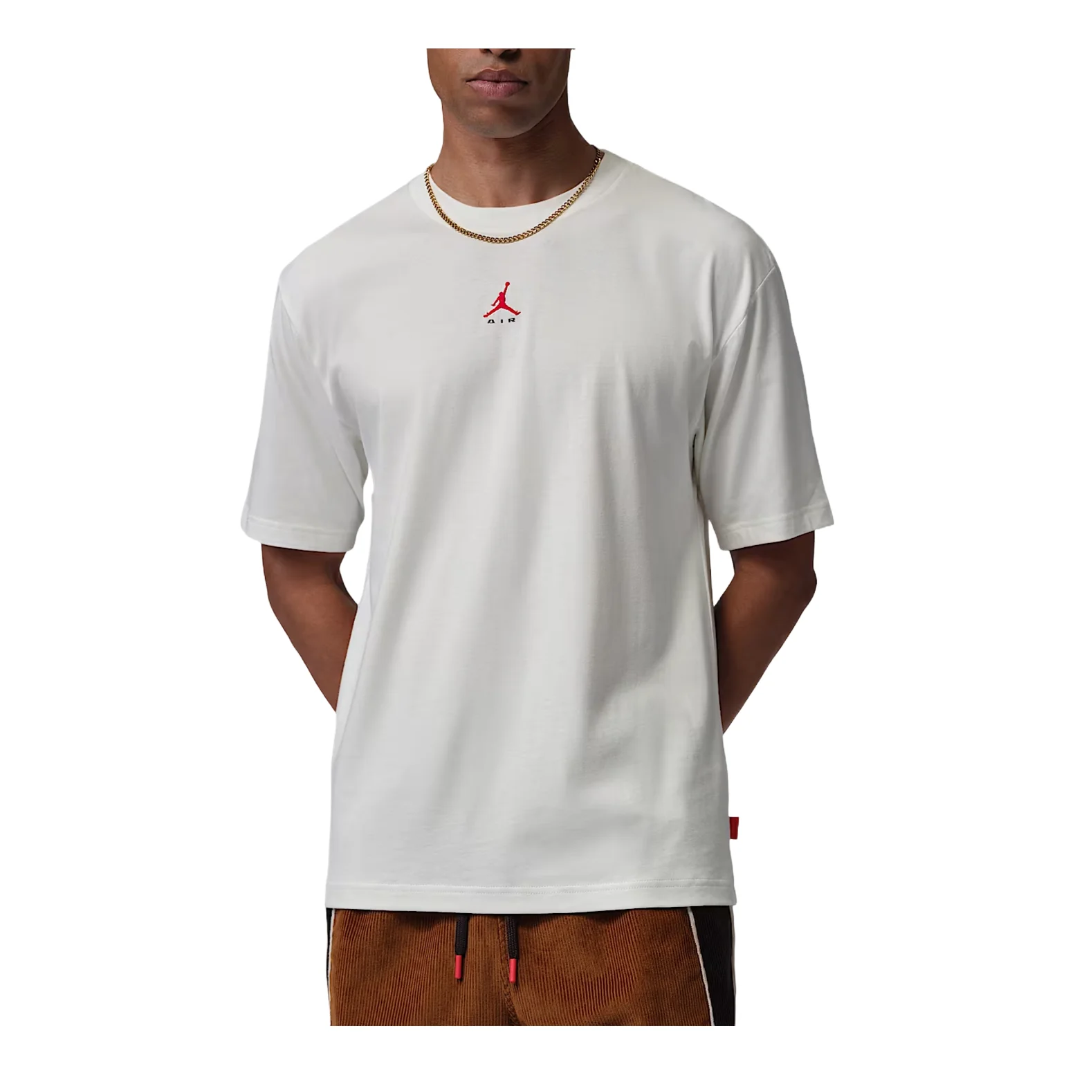 Jordan Brooklyn T-Shirt 'Sail University Red' IM9999-133