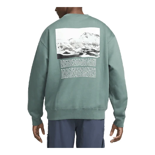 Nike ACG Logo Fleece Printing Sports Long Sleeves Green DJ1591-384