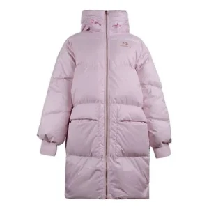 (WMNS) Converse Hooded Long Puffer Coat Asia Sizing 'Pale Pink' 10019328-A02