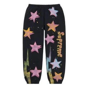 Supreme Gonz Stars Sweatpants 'Black Yellow Pink' SUP-SS21-454