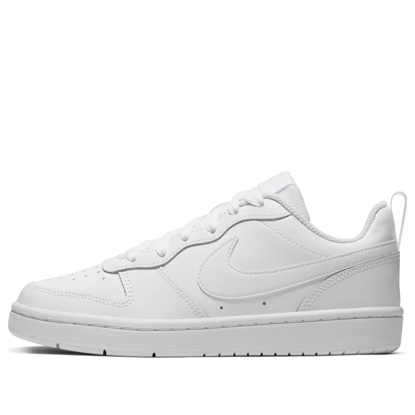 (GS) Nike Court Borough Low 2 'Triple White' BQ5448-100