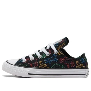 (GS) Converse Chuck Taylor All Star 'Black Green' 672372C