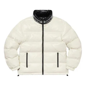 Supreme Shiny Reversible Puffy Jacket 'White Black' SUP-SS20-163