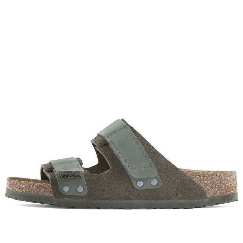 Birkenstock Uji Nubuck Leather Suede Narrow Fit Sandals 'Thyme' 1024833
