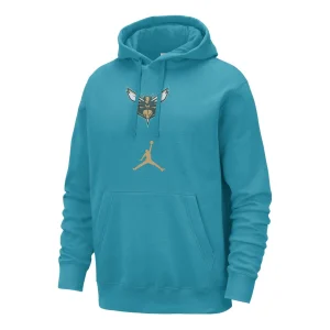 Air Jordan Charlotte Hornets Club Fleece City Edition NBA Pullover Hoodie 'Teal' FB4825-415