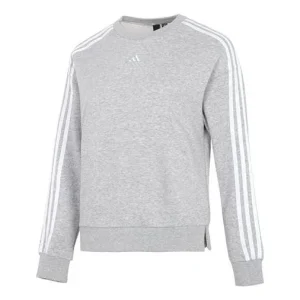 (WMNS) adidas MH 3-Stripes Sweatshirts 'Grey' HM7079