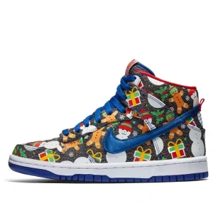 (GS) Nike x Concepts SB Dunk Pro High 'Ugly Christmas Sweater' 2017 AO1559-446