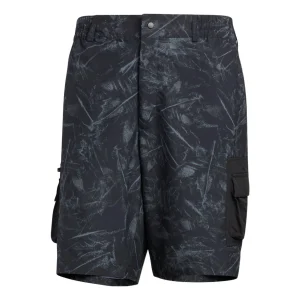 adidas originals Full Print Button Printing Straight Shorts Black HS7288