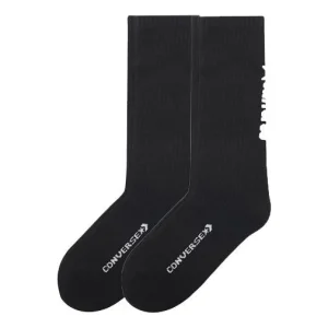 Converse Crew Socks 'Black' 10021597-A02