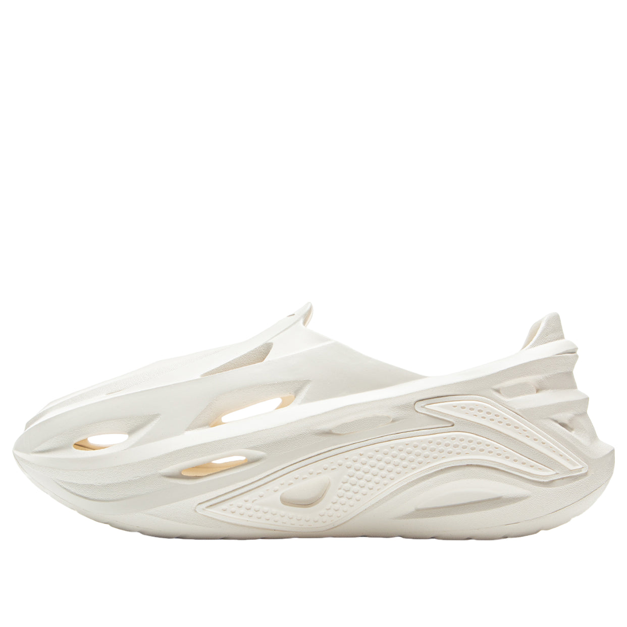 Li-Ning Bad Five Dunker Croc Courtside Slides 'Standard White' ABTV005-3