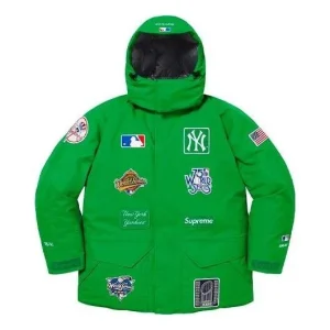 Supreme x New York Yankees GORE-TEX 700-Fill Down Jacket 'Green White' SUP-FW21-384