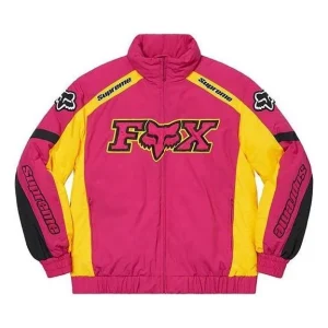 Supreme Fox Racing Puffy Jacket 'Pink Yellow Black' SUP-FW20-180