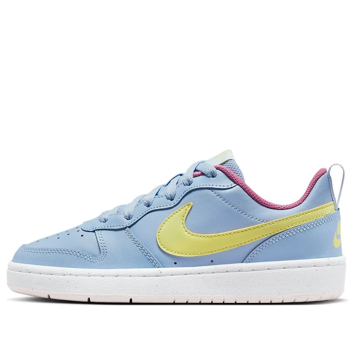 (GS) Nike Court Borough Low 2 'Cobalt Bliss Light Lemon Twist' BQ5448-405