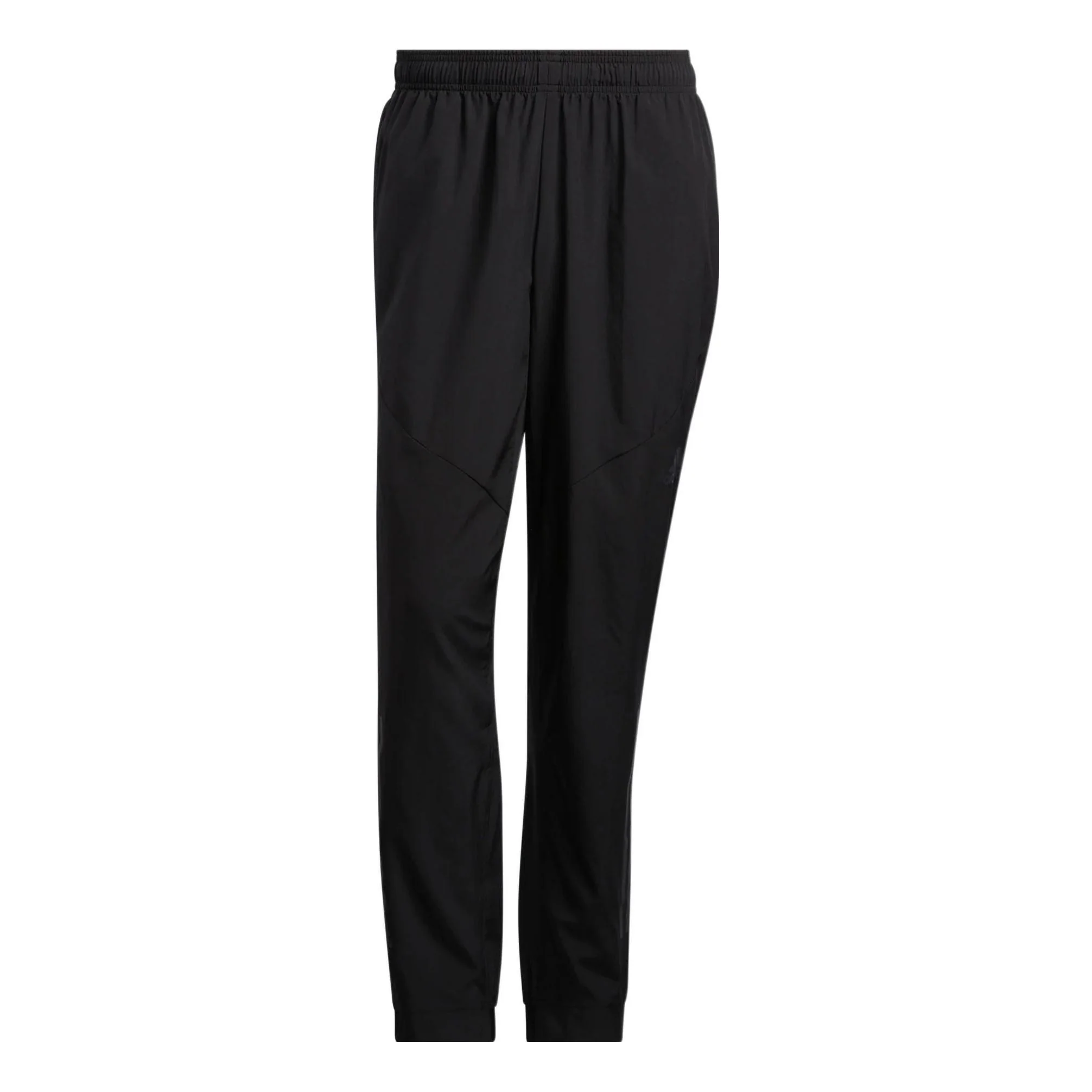 Men's adidas Solid Color Stripe Bundle Feet Gym Sports Pants/Trousers/Joggers Black HF8985