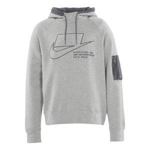 Nike Sportswear logo Printing Woven Pullover dark grey Gray CU3798-050