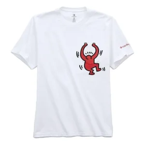 Converse x Keith Haring Graphic Pocket Tee Asia Sizing 'White' 10022253-A01