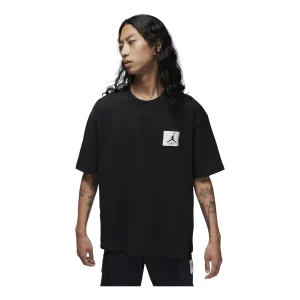 Air Jordan Solid Color Patch Round Neck Short Sleeve Asia Sizing 'Black' DZ7314-010