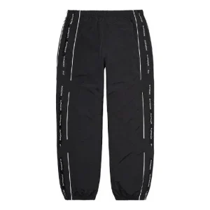 Supreme Cross Paneled Track Pants 'Black White' SUP-SS21-588