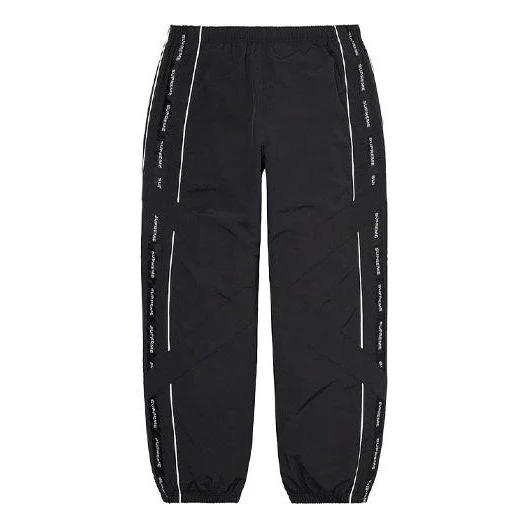 Supreme Cross Paneled Track Pants 'Black White' SUP-SS21-588