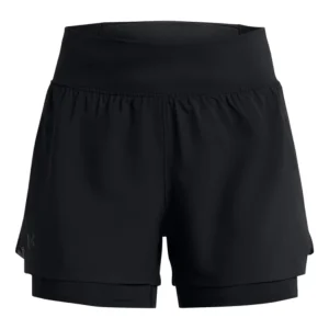 (WMNS) Under Armour Run Stamina 2in1 Short 'Black' 1376759-001