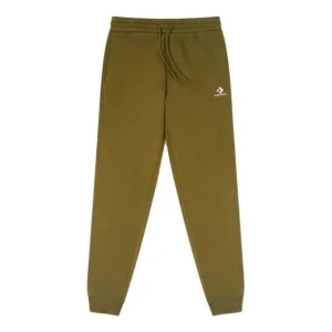 Converse Go-To Embroidered Star Chevron Standard-Fit Fleece Sweatpant Asia Sizing 'Green' 10024521-A20