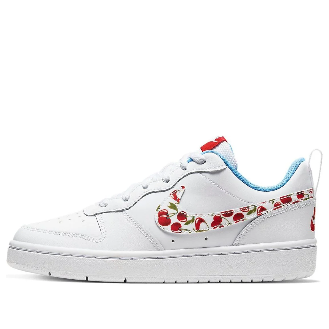 (GS) Nike Court Borough Low 2 'White Cherry' CJ2238-100
