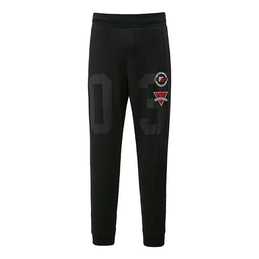 adidas Neo Graphic Sweatpants 'Black' AY9693