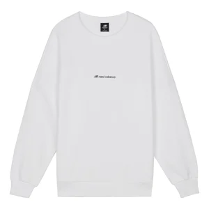 New Balance Long Sleeve Heathertech T-Shirt Asia Sizing 'White' AMT03332-MUN