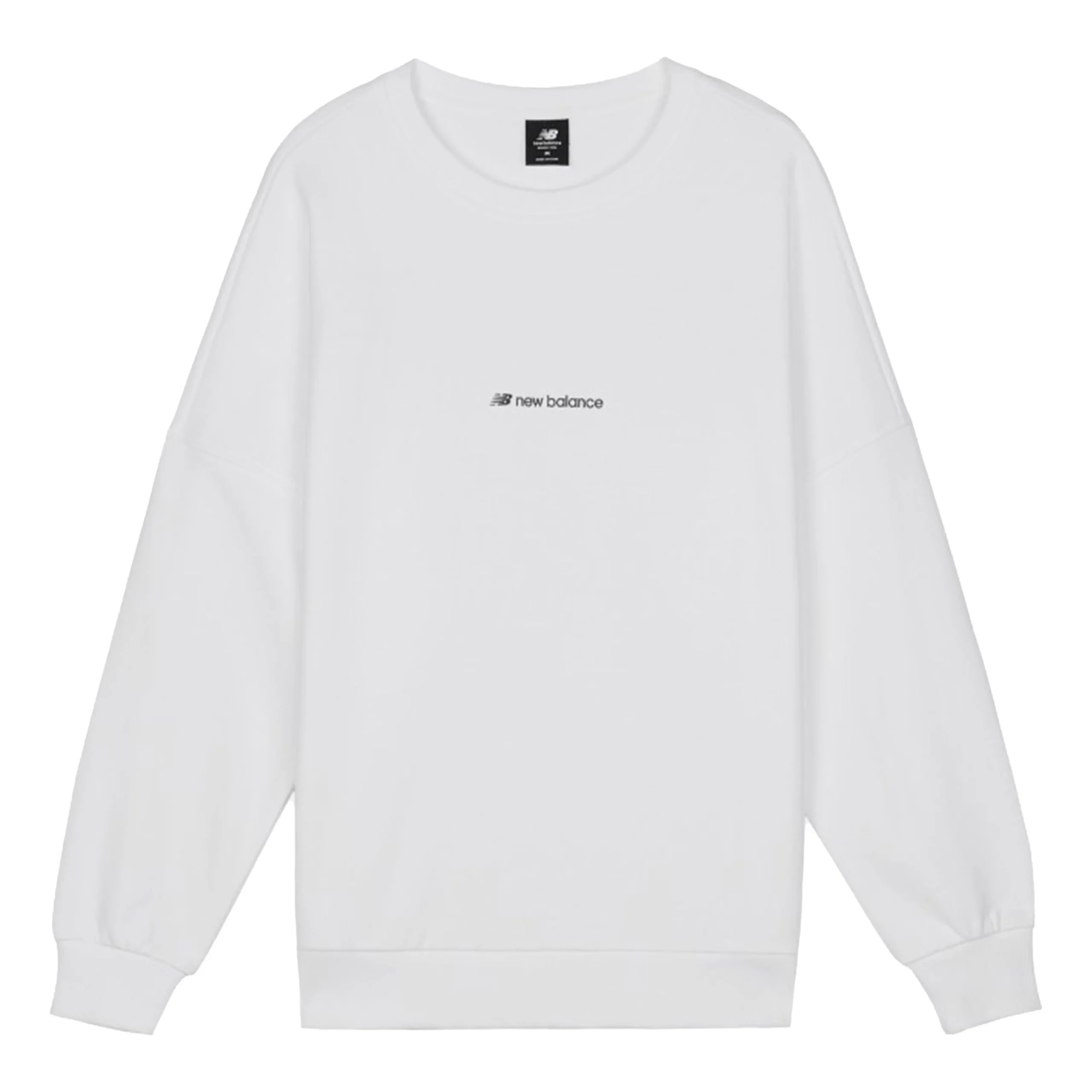 New Balance Long Sleeve Heathertech T-Shirt Asia Sizing 'White' AMT03332-MUN