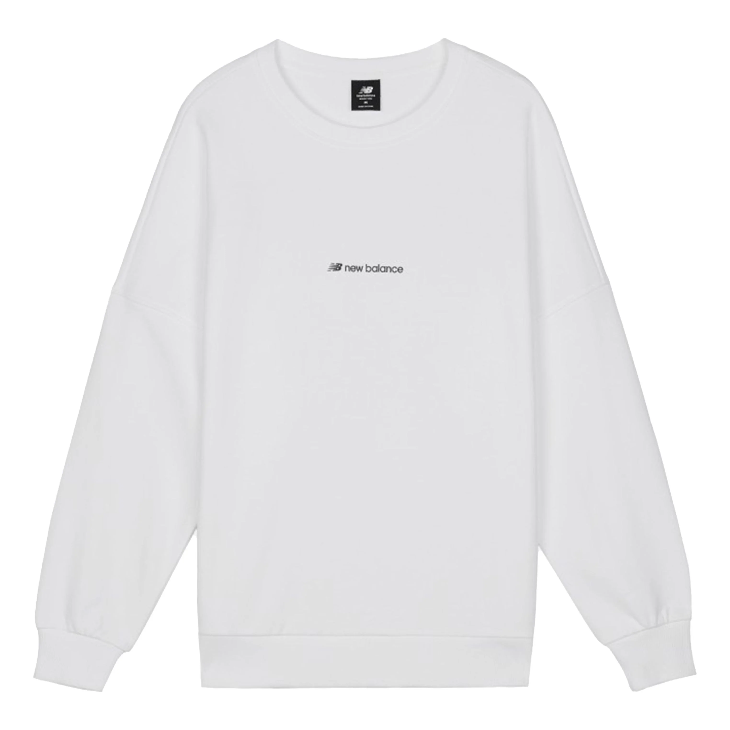 New Balance Long Sleeve Heathertech T-Shirt Asia Sizing 'White' AMT03332-MUN