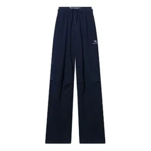 Balenciaga Sporty B Logo Band Wide-Leg Track Pants 'Black' 675346TLVA11070