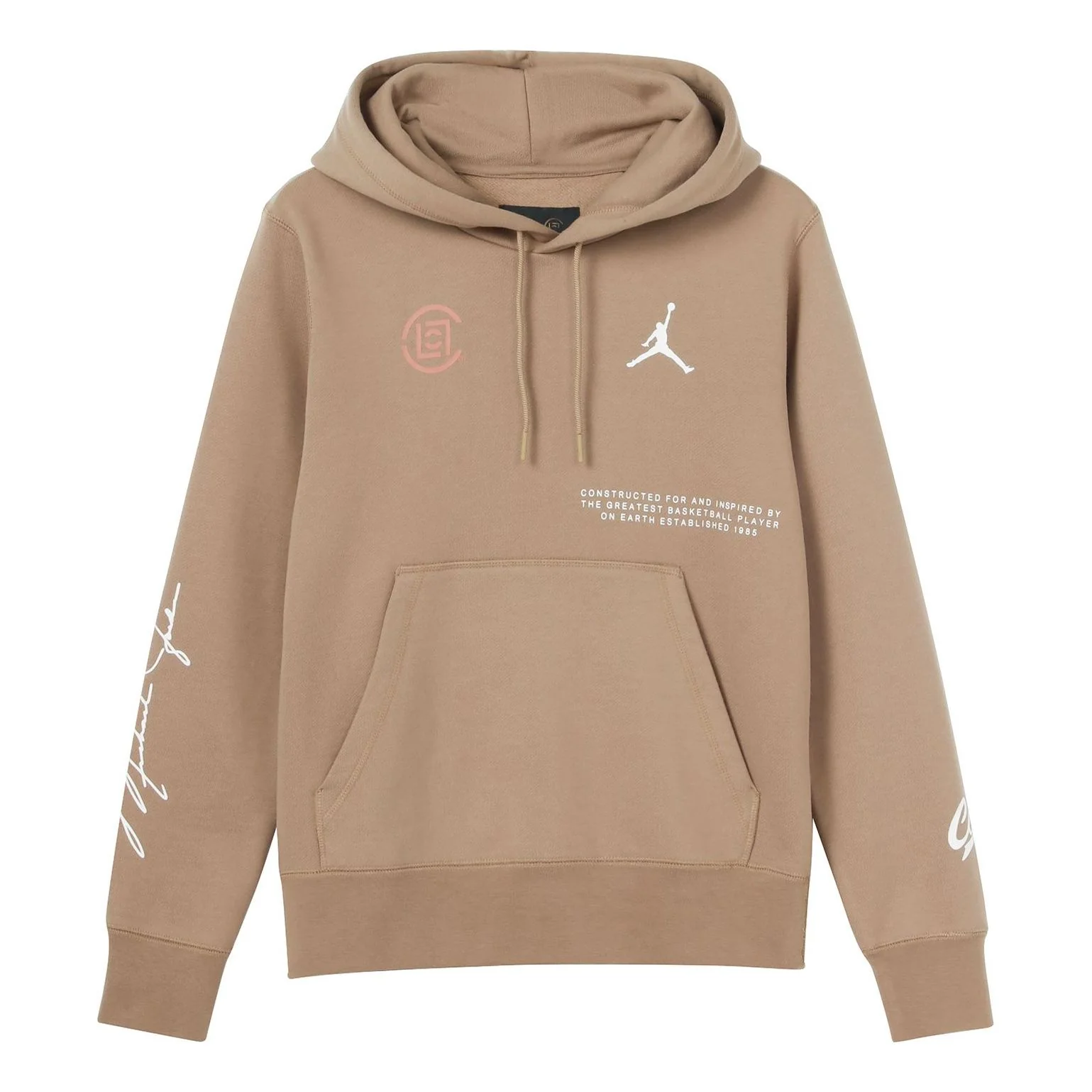 Air Jordan x CLOT Crossover Logo Printing Sports Pullover Asia Edition Brown AR8396-213