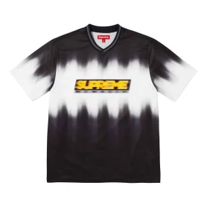 Supreme Blur Soccer Jersey 'Black White Yellow' SUP-SS24-044
