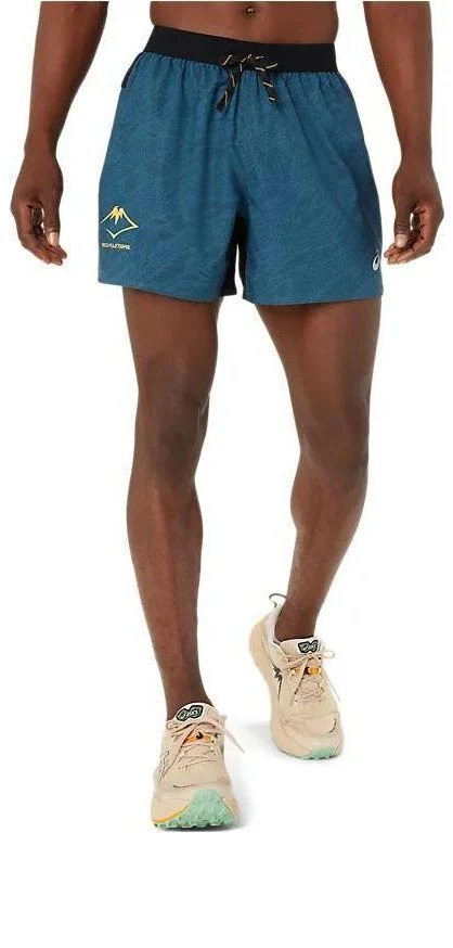 ASICS Fujitrail All Over Print 5In Shorts 'Blue' 2011C988-400