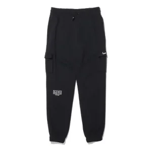 (WMNS) Nike Sportswear Swoosh Slim Fit Bundle Feet Sports Pants/Trousers/Joggers Black CZ8906-010