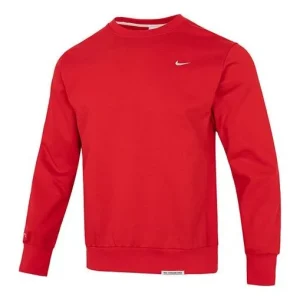 Nike solo swoosh crew neck sweatshirt 'Red' DQ5821-657