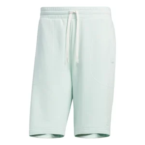 adidas neo Solid Color Lacing Casual Straight Shorts Unisex Green HS6821